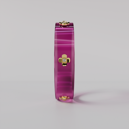 Pink &amp; Diamond Bespoke Bangle