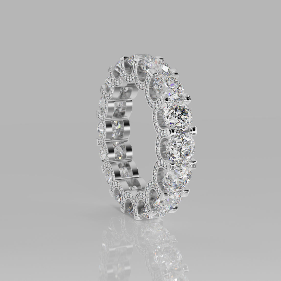 Rockstar Forever Ring - Round Diamond Pavé - Mark Gold