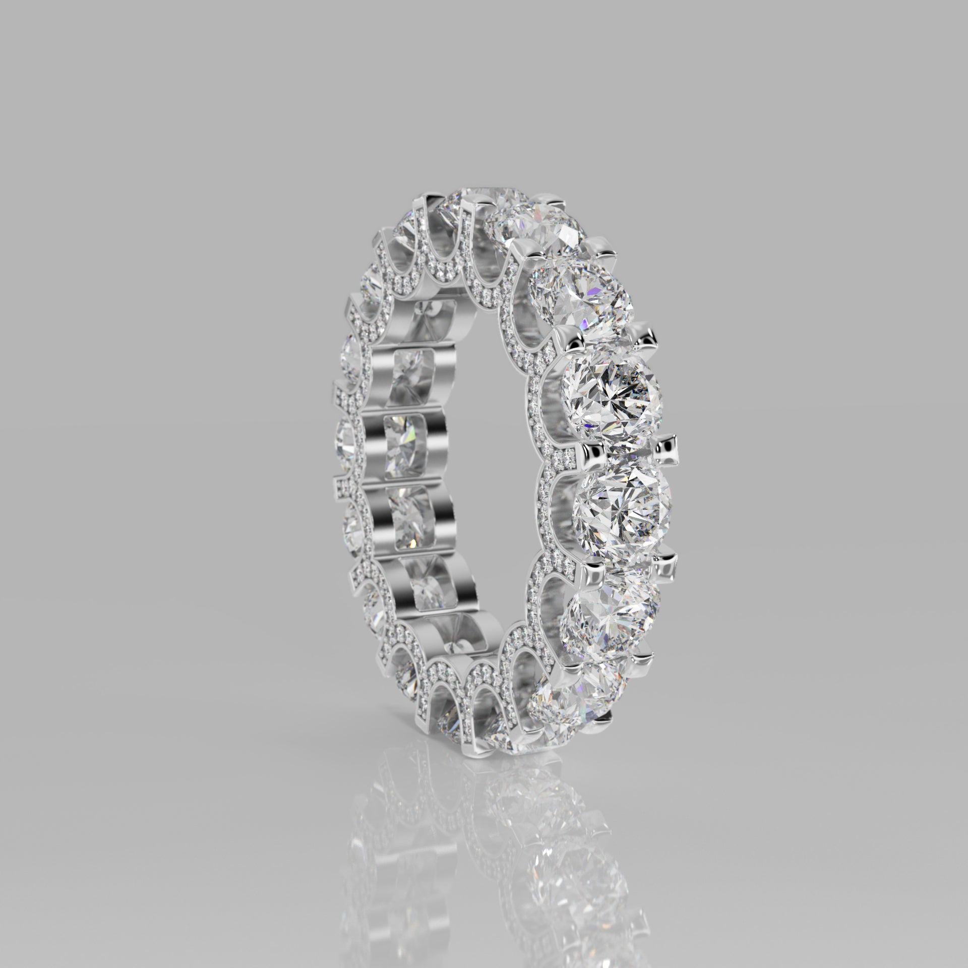 Rockstar Forever Ring - Round Diamond Pavé - Mark Gold