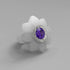White Hammered Bespoke Bloom Ring - Mark Gold