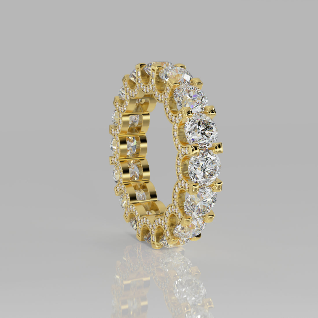 Rockstar Forever Ring - Round Diamond Pavé - Mark Gold