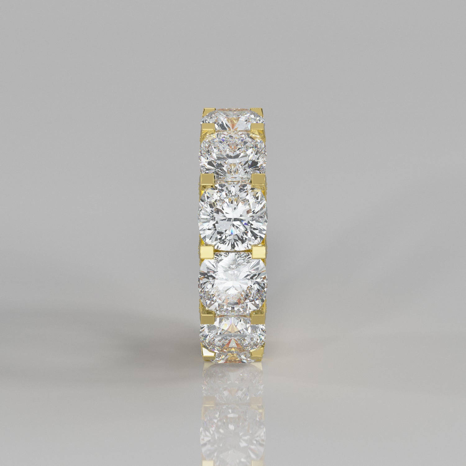 Rockstar Forever Ring - Cushion Diamond Pavé - Mark Gold