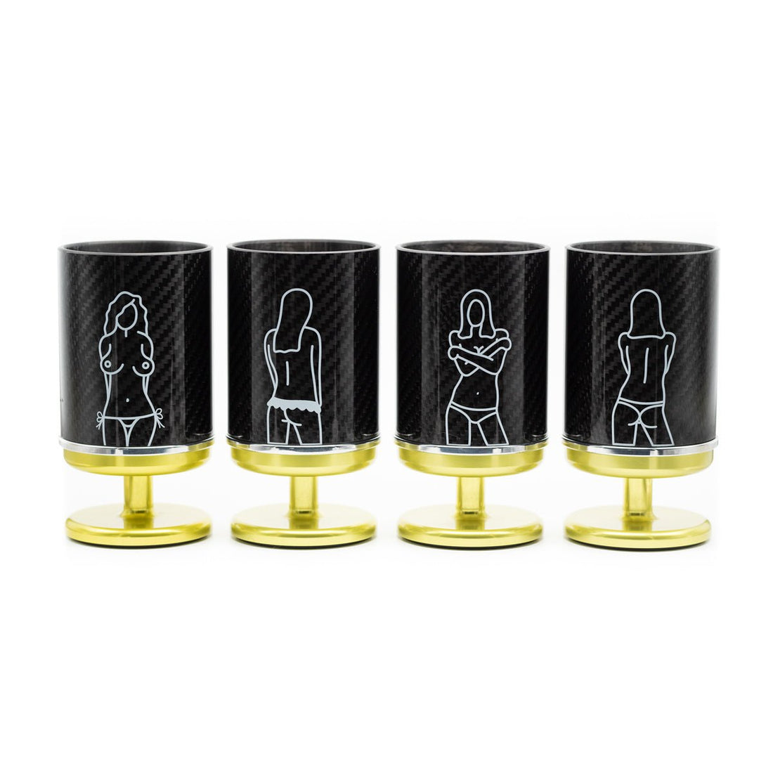 Gold Carbon Tumblers - Mark Gold